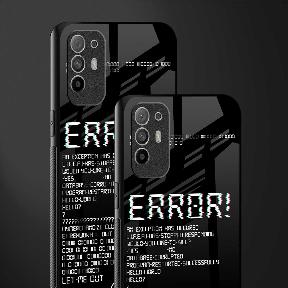 error glass case for oppo f19 pro plus image-2