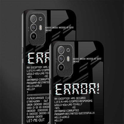 error glass case for oppo f19 pro plus image-2