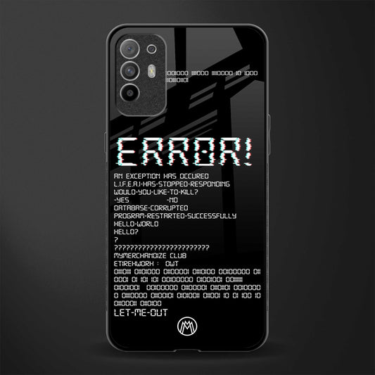 error glass case for oppo f19 pro plus image