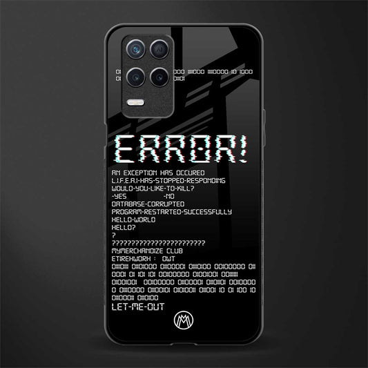 error glass case for realme narzo 30 5g image