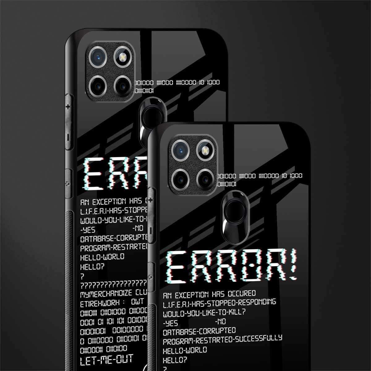 error glass case for realme c21 image-2
