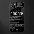 error glass case for realme c21 image