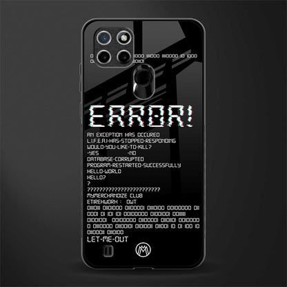 error glass case for realme c21 image