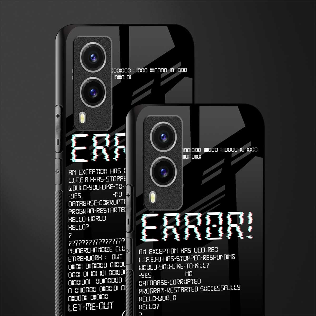 error glass case for vivo v21e 5g image-2
