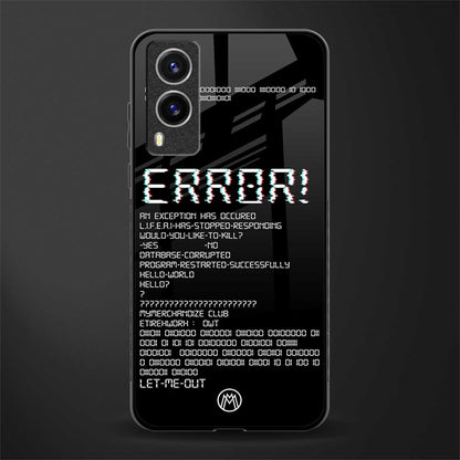 error glass case for vivo v21e 5g image