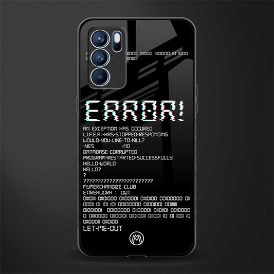 error glass case for oppo reno6 5g image