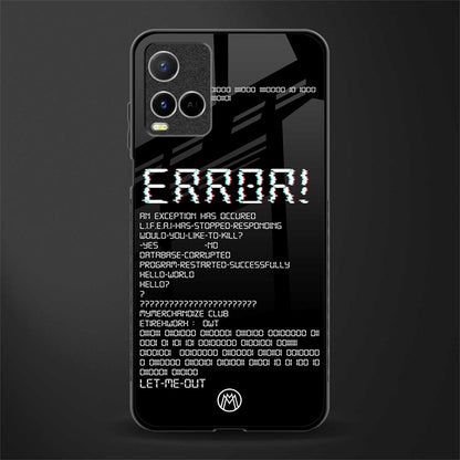 error glass case for vivo y33s vivo y33t image