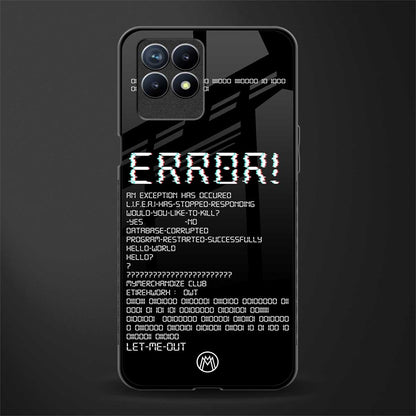error glass case for realme 8i image