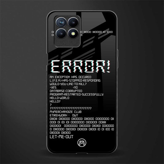 error glass case for realme 8i image