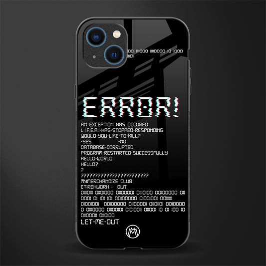error glass case for iphone 14 plus image