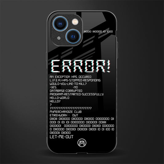 error glass case for iphone 13 mini image