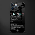 error glass case for iphone 12 pro image