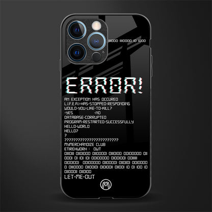 error glass case for iphone 12 pro image