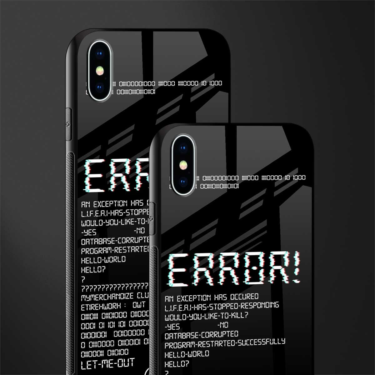 error glass case for iphone xs max image-2