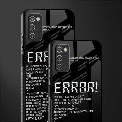 error glass case for samsung galaxy a03s image-2