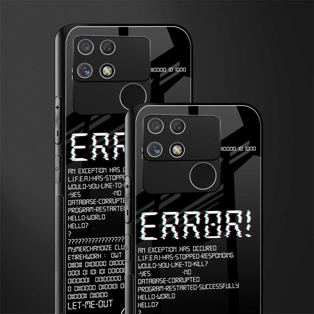 error back phone cover | glass case for realme narzo 50a