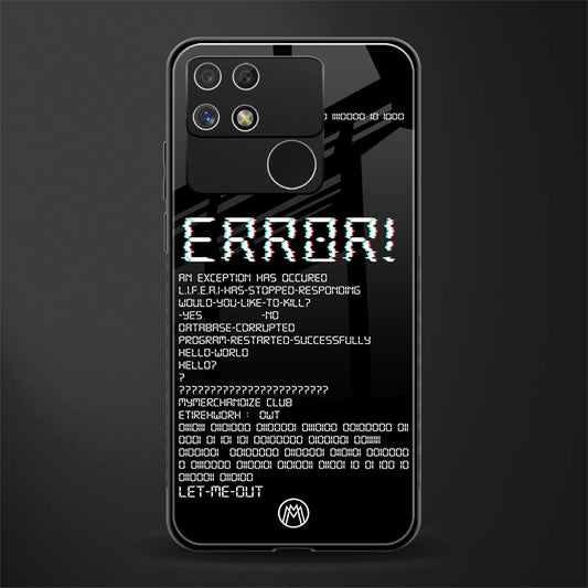 error back phone cover | glass case for realme narzo 50a
