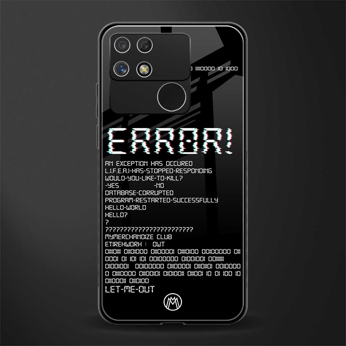 error back phone cover | glass case for realme narzo 50a