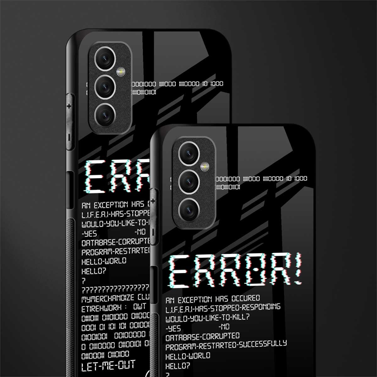 error glass case for samsung galaxy m52 5g image-2