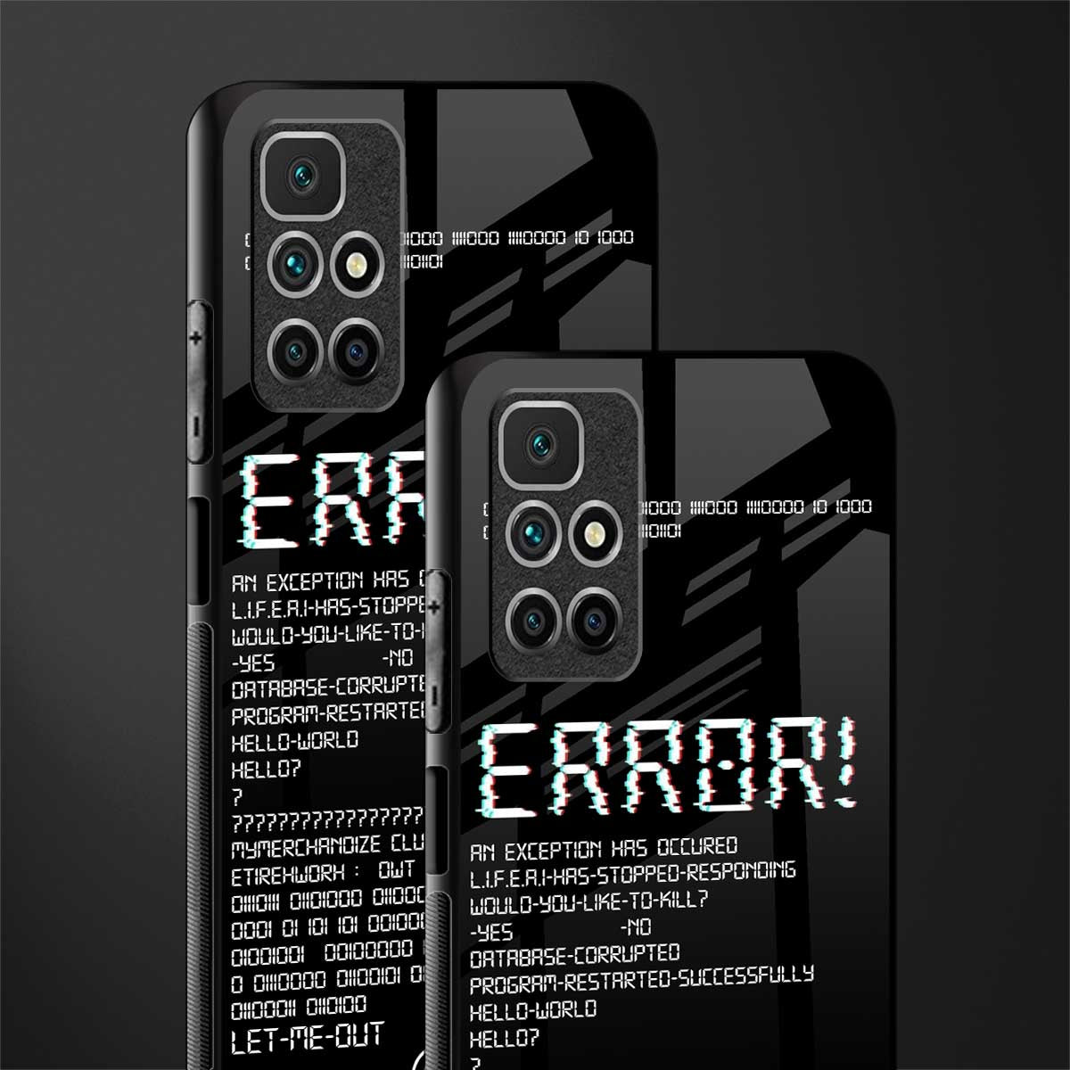 error glass case for redmi 10 prime image-2