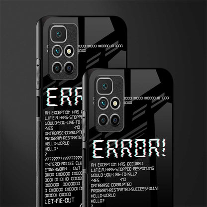 error glass case for redmi 10 prime image-2