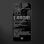error glass case for redmi 10 prime image