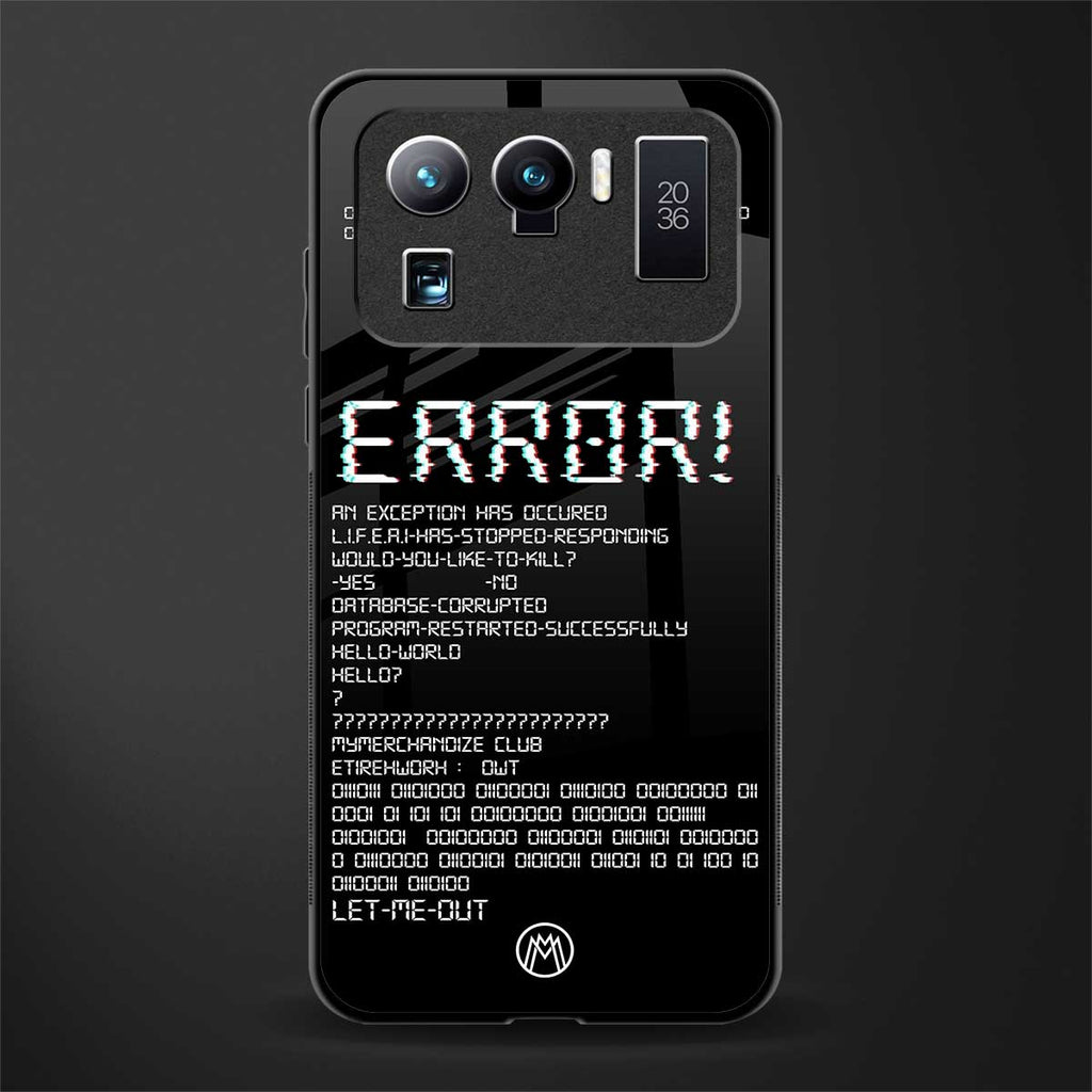 error glass case for mi 11 ultra 5g image