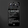 error glass case for mi 11 ultra 5g image