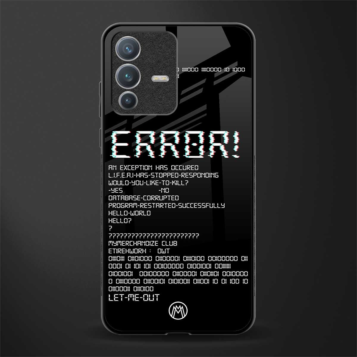 error glass case for vivo v23 pro 5g image