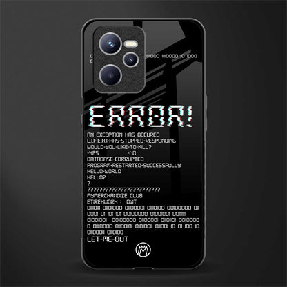 error glass case for realme c35 image