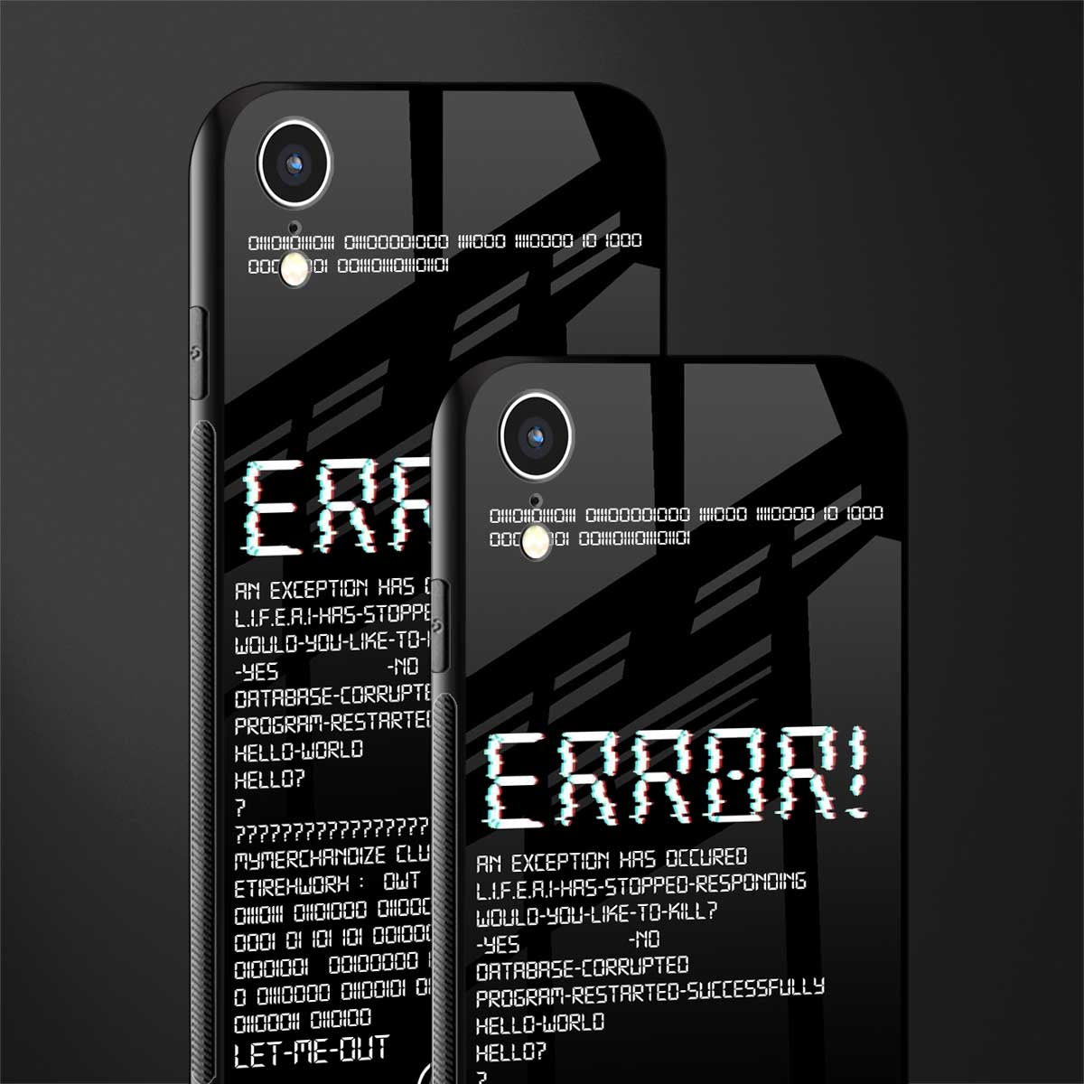 error glass case for iphone xr image-2