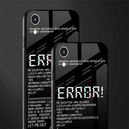 error glass case for iphone xr image-2