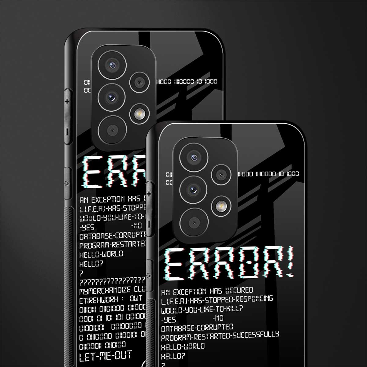 error back phone cover | glass case for samsung galaxy a23