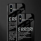 error glass case for iphone xs image-2
