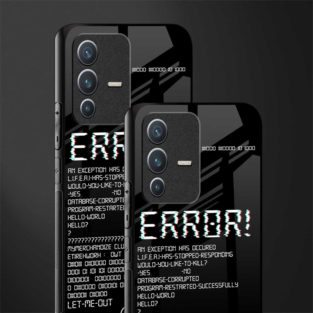 error glass case for vivo v23 5g image-2
