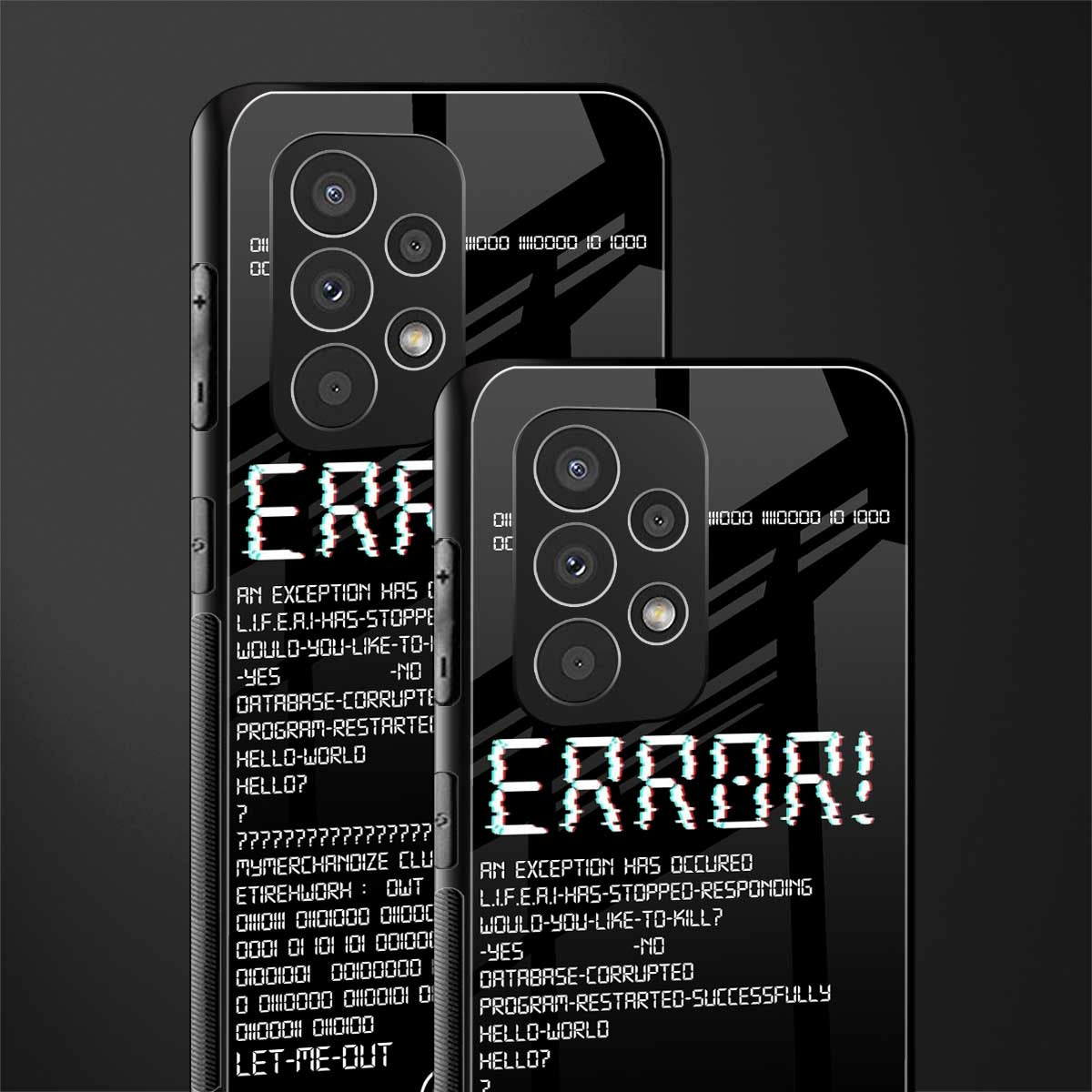 error back phone cover | glass case for samsung galaxy a73 5g
