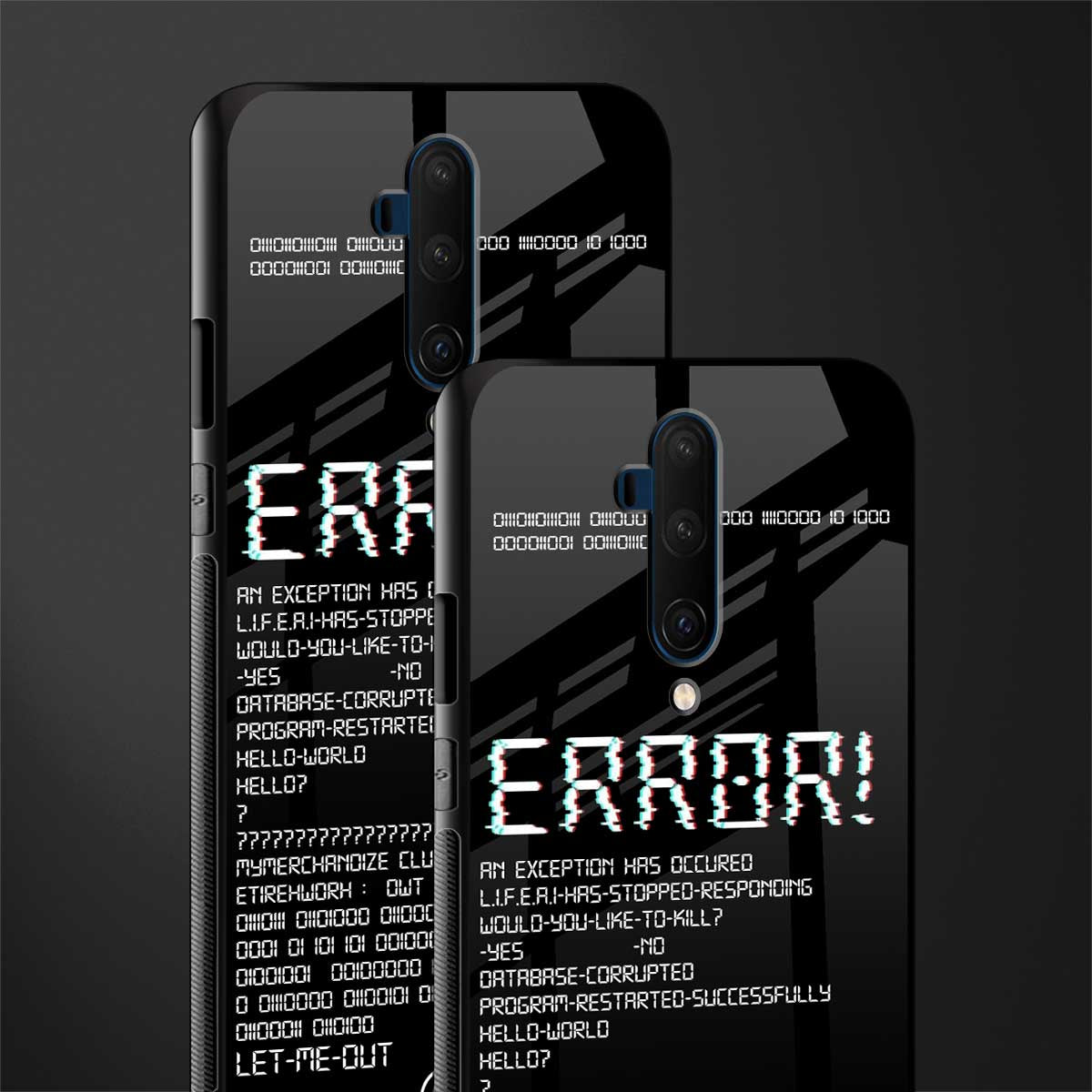 error glass case for oneplus 7t pro image-2