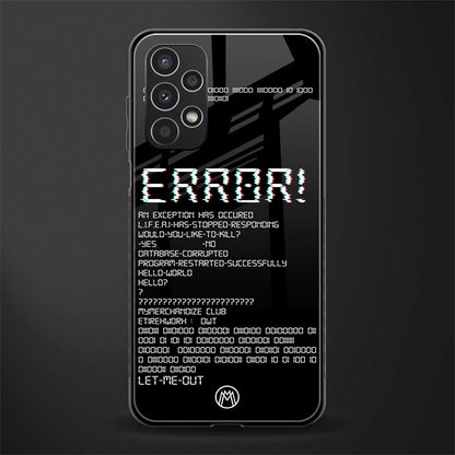 error back phone cover | glass case for samsung galaxy a13 4g