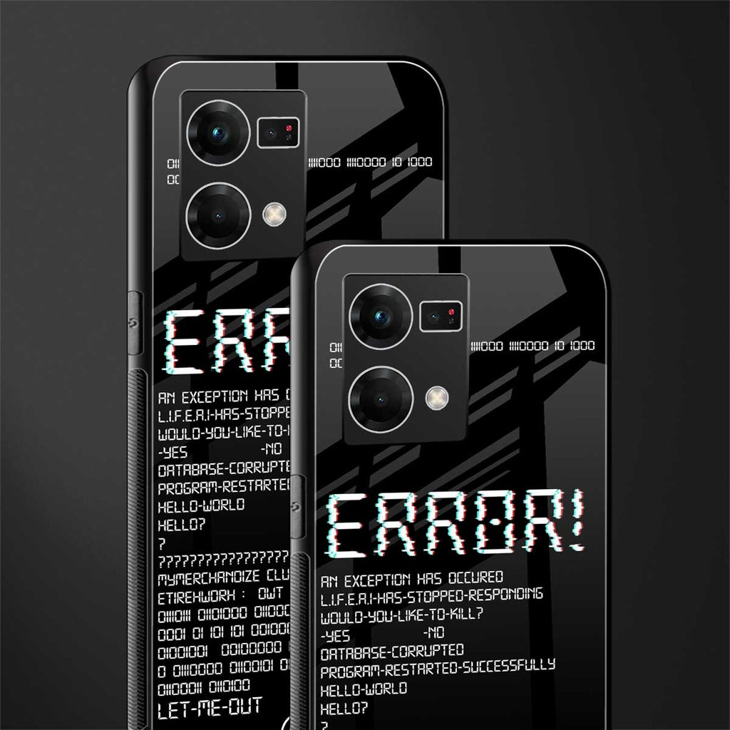 error back phone cover | glass case for oppo f21 pro 4g