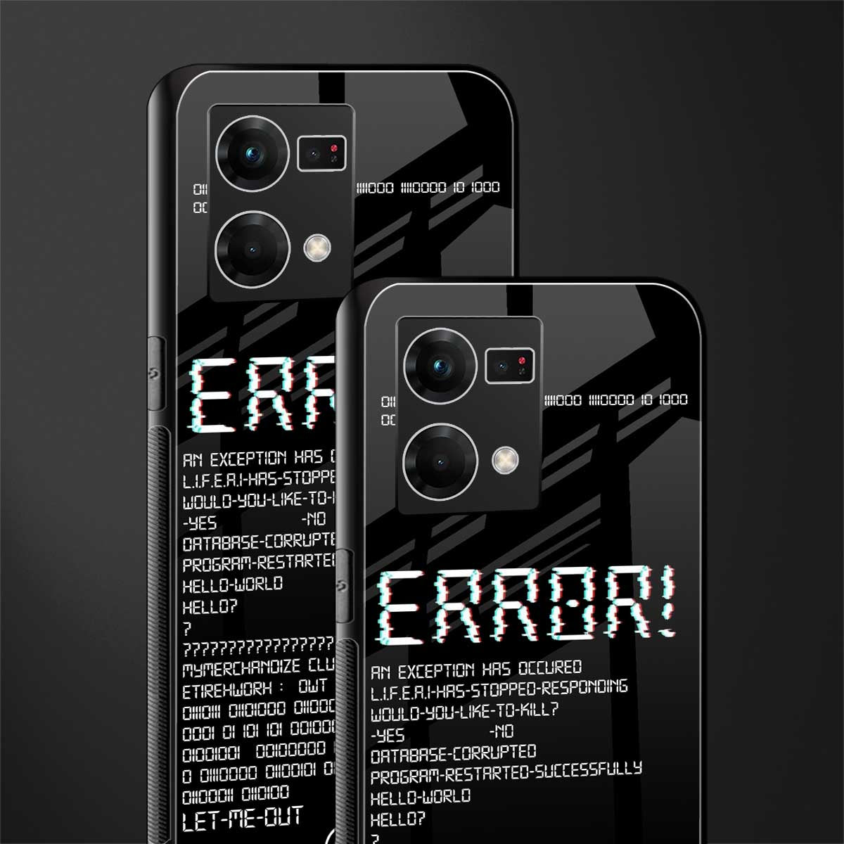 error back phone cover | glass case for oppo f21 pro 4g