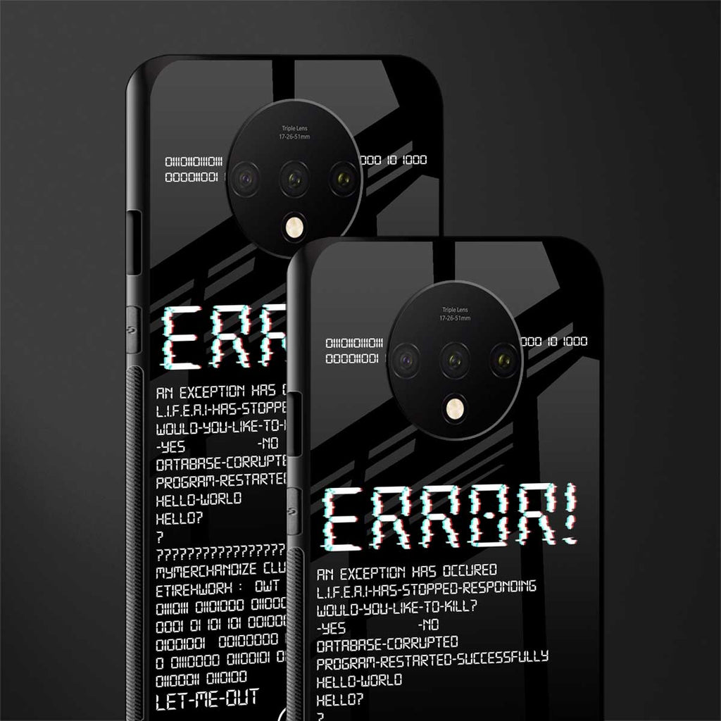 error glass case for oneplus 7t image-2