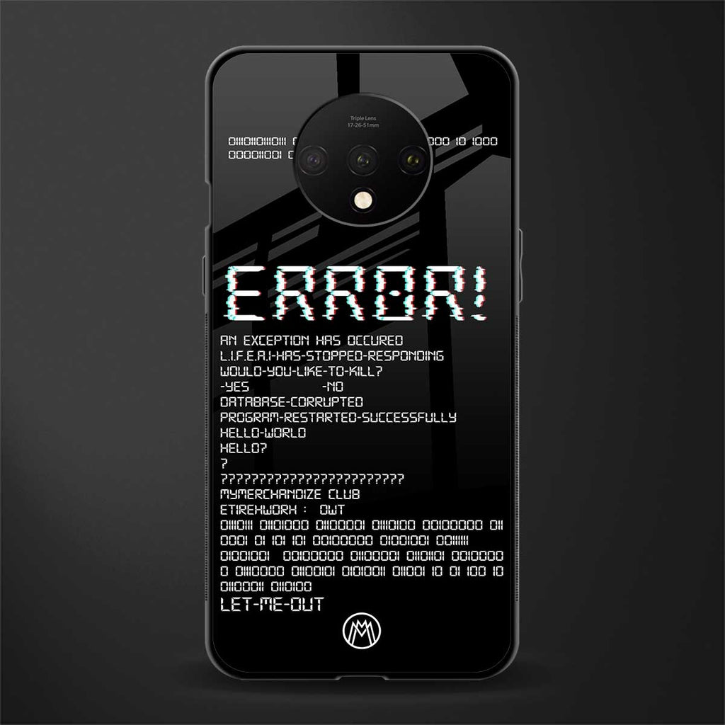 error glass case for oneplus 7t image