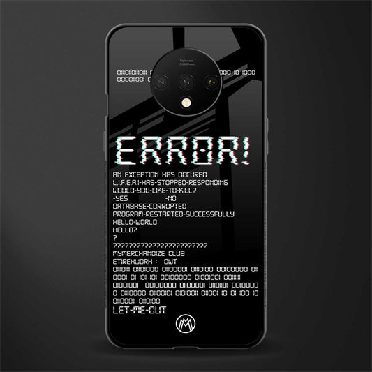 error glass case for oneplus 7t image