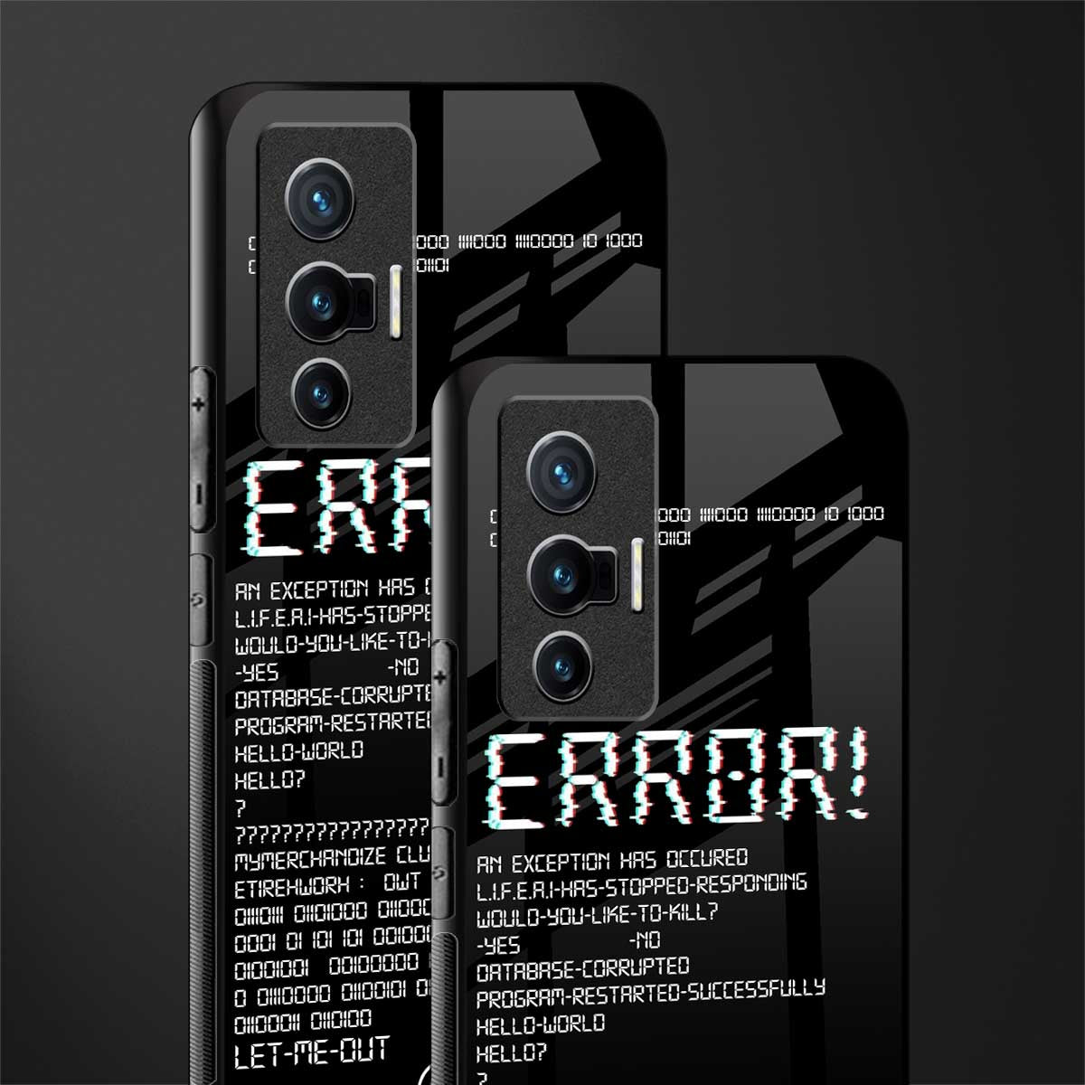 error glass case for vivo x70 image-2