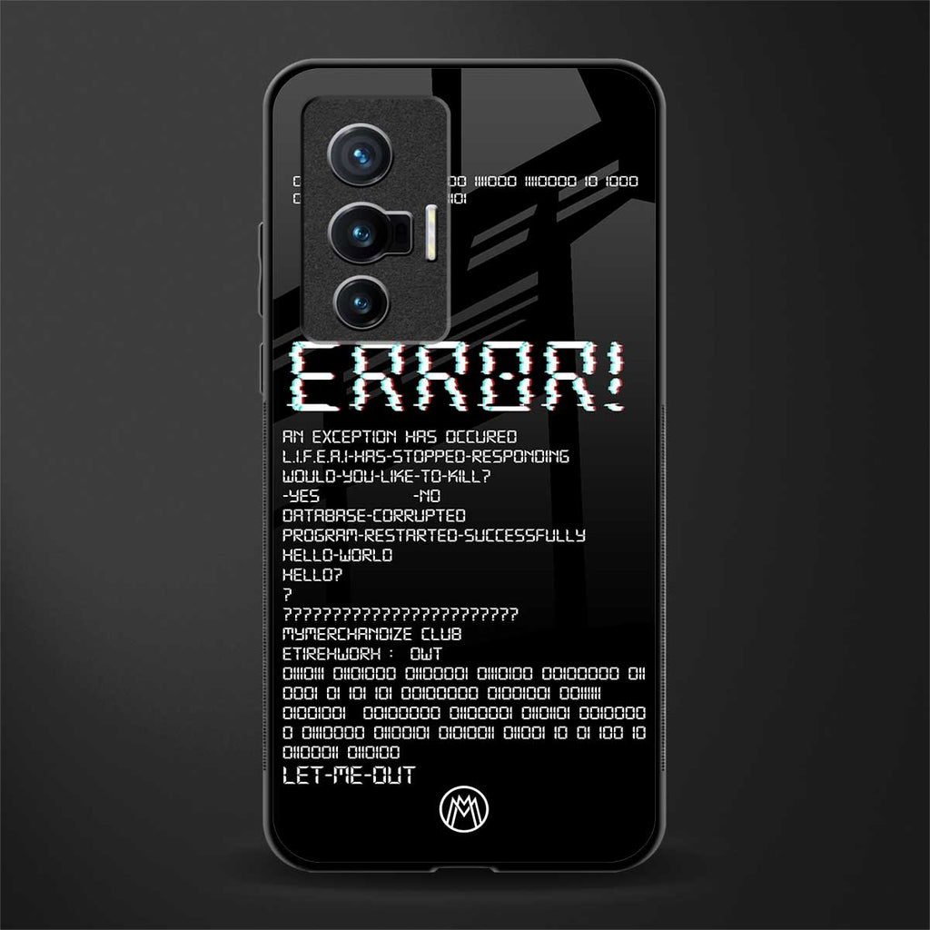 error glass case for vivo x70 image