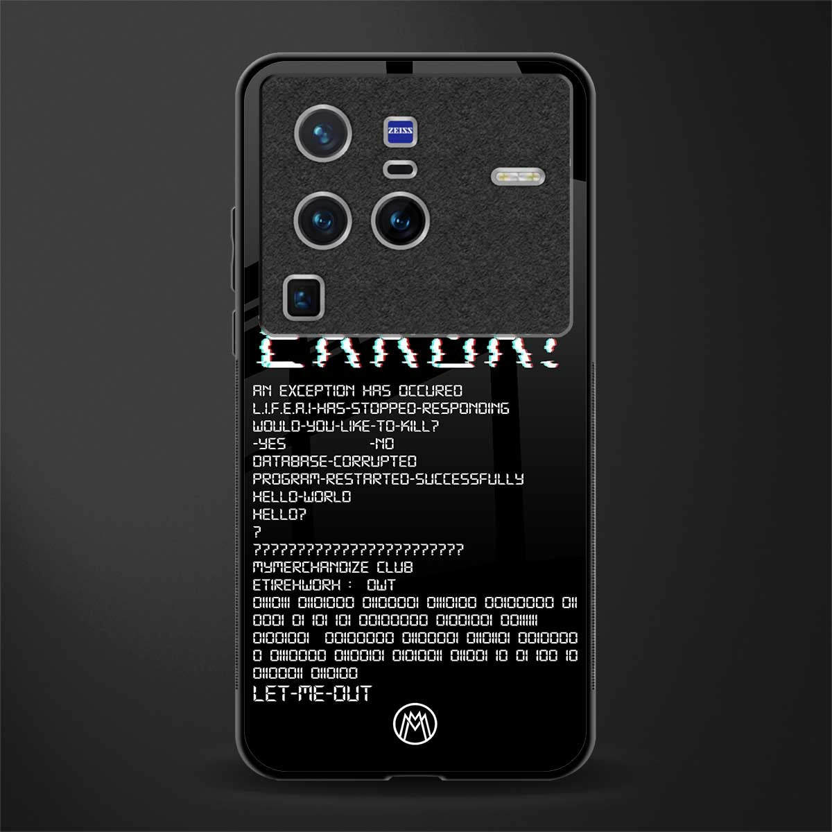 error glass case for vivo x80 pro 5g image