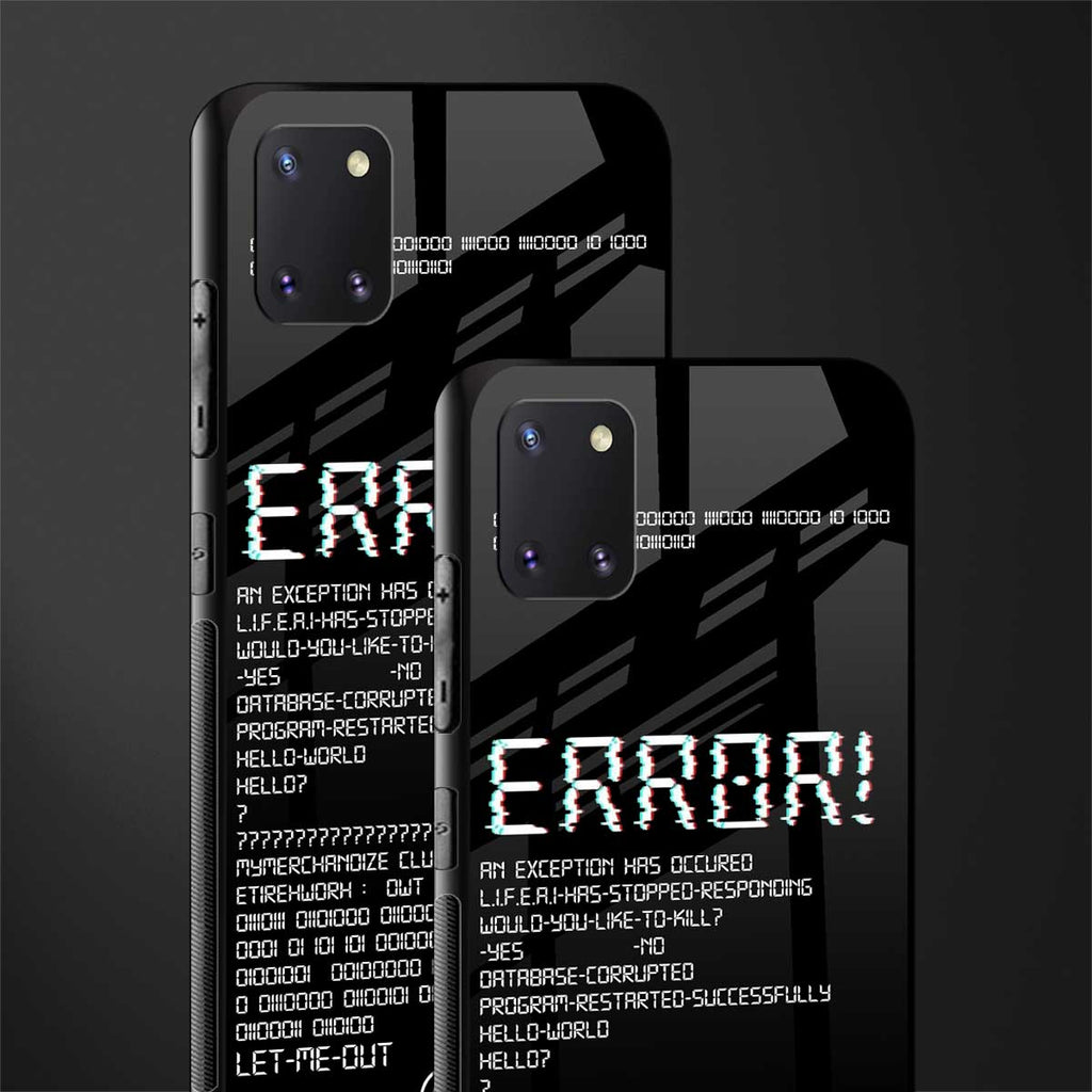 error glass case for samsung galaxy note 10 lite image-2