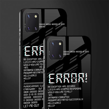 error glass case for samsung galaxy note 10 lite image-2