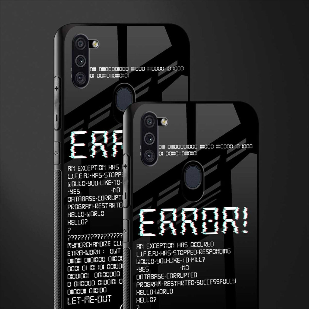 error glass case for samsung a11 image-2