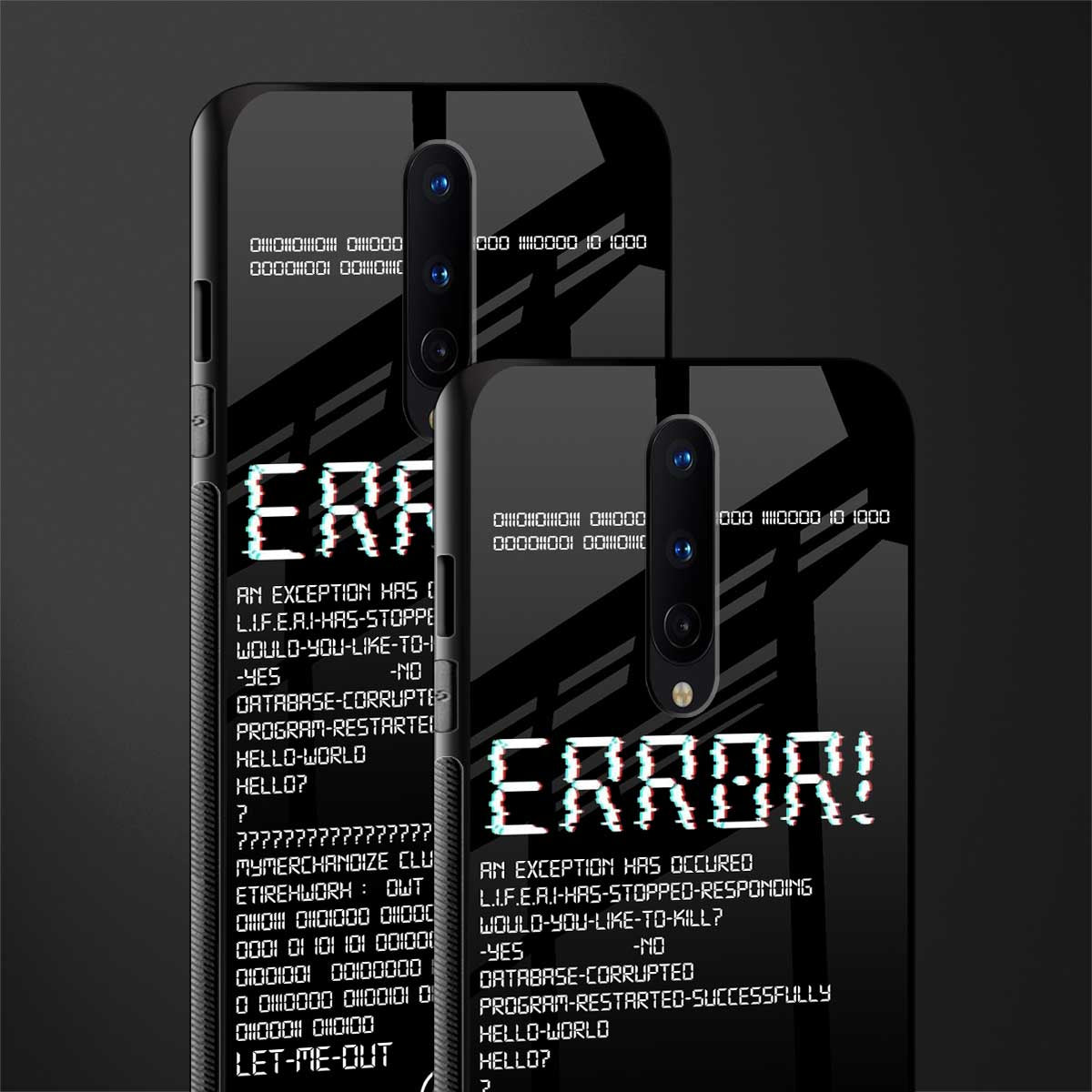 error glass case for oneplus 8 image-2